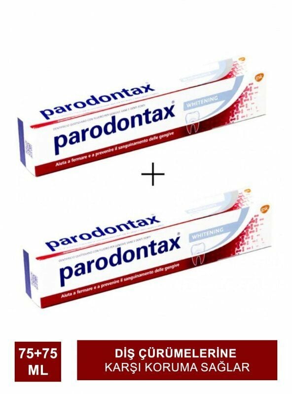 Parodontax Diş Macunu Beyazlatıcı Whitening 75+75 ml - 2 Adet