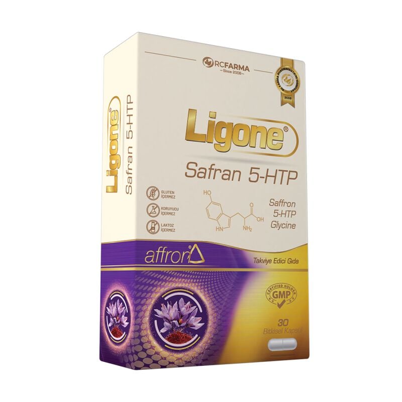 LIGONE SAFRAN 5-HTP 30 KAPSUL