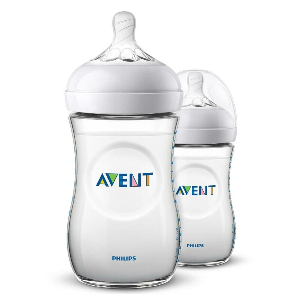 Avent Natural PP Biberon Yavaş Akış 1 Ay+ 260 ml 2'li