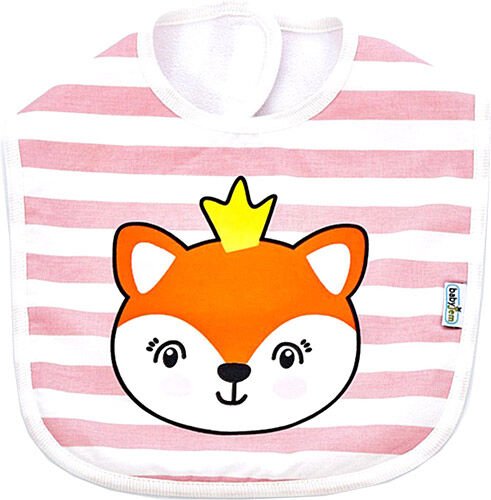 Babyjem Çizgili Baskılı Önlük Pembe