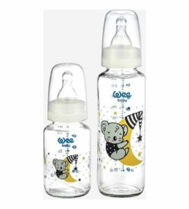 Wee Baby Klasik Cam Biberon 0-6 Ay Beyaz 125 ml