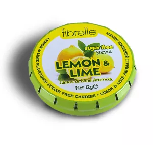 Fibrelle Stevia Limon & Lime Aromalı Şekersiz Tatlandırıcı 12 gr