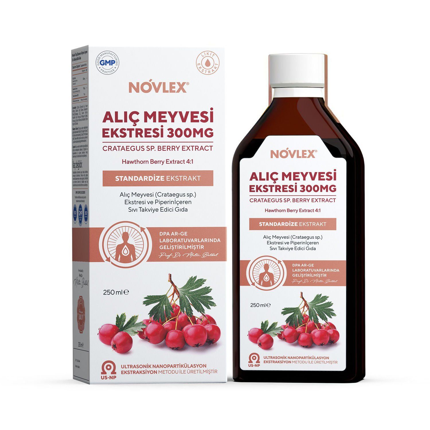 Novlex Alıç Meyve Ekstresi ve Piperin 250 ml