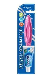 Banat Seyehat Seti Mor - Diş Fırçası + Tarak + Diş Macunu 15 ml