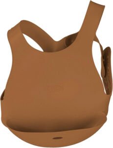 Oioi Silikon Mama Önlüğü Kahverengi