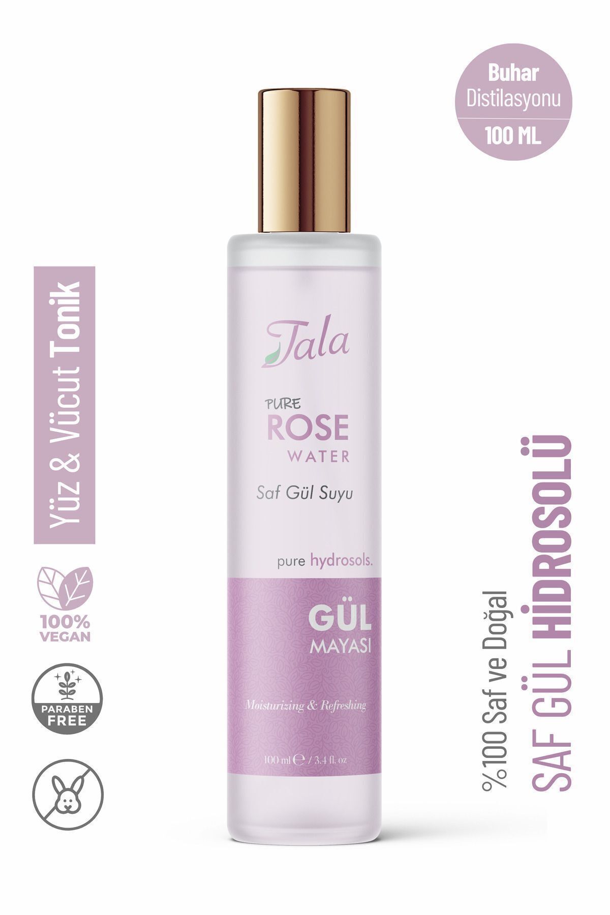 Tala %100 Saf Gül Mayası Gül Suyu 100 ml