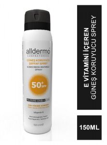 Alldermo Güneş Koruyucu Şeffaf İnvisible Sprey SPF50+ 150 ml