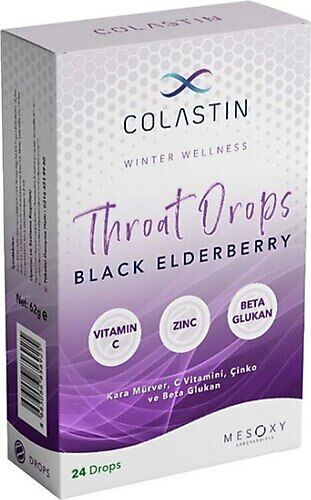 Colastin Karamürver Aromalı Boğaz Pastili 24 Drops