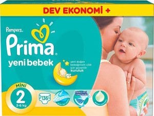 Prima Yeni Doğan Çocuk Bezi No: 2 136'lı