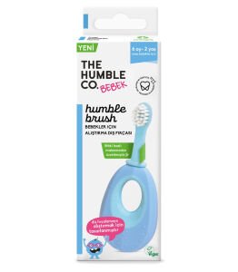 The Humble Co. Bebek 6 Ay - 2 Yaş Mavi Alıştırma Diş Fırçası