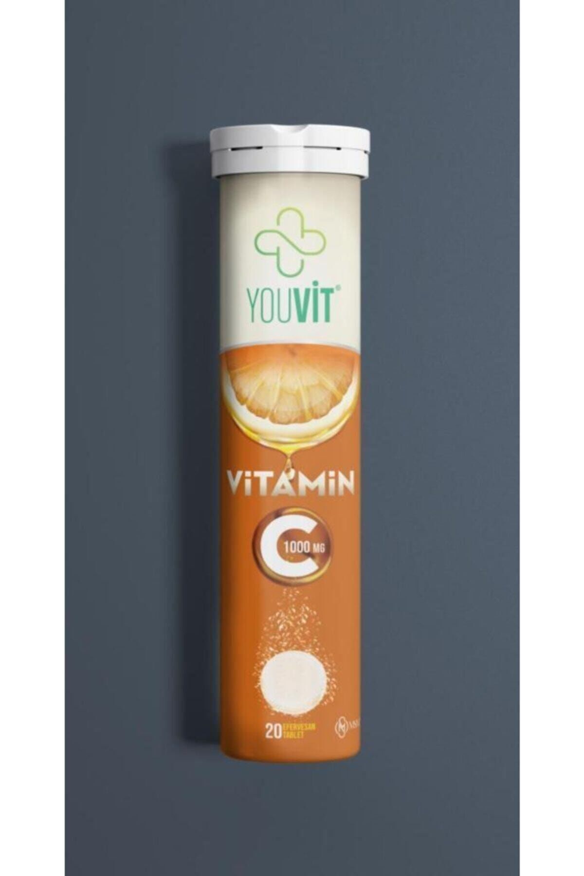 Youvit Vitamin C 1000 mg 20 Efervesan Tablet - 12'li Stand