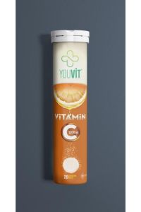Youvit Vitamin C 1000 mg 20 Efervesan Tablet - 12'li Stand