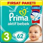 Prima Bebek Bezi Fırsat Paketi No: 3 62'li