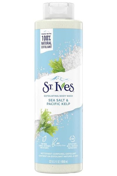 St. Ives Eksfoliye Edici Vücut Yıkama Deniz Tuzu ve Pasifik Yosunu 473 ml - İthal