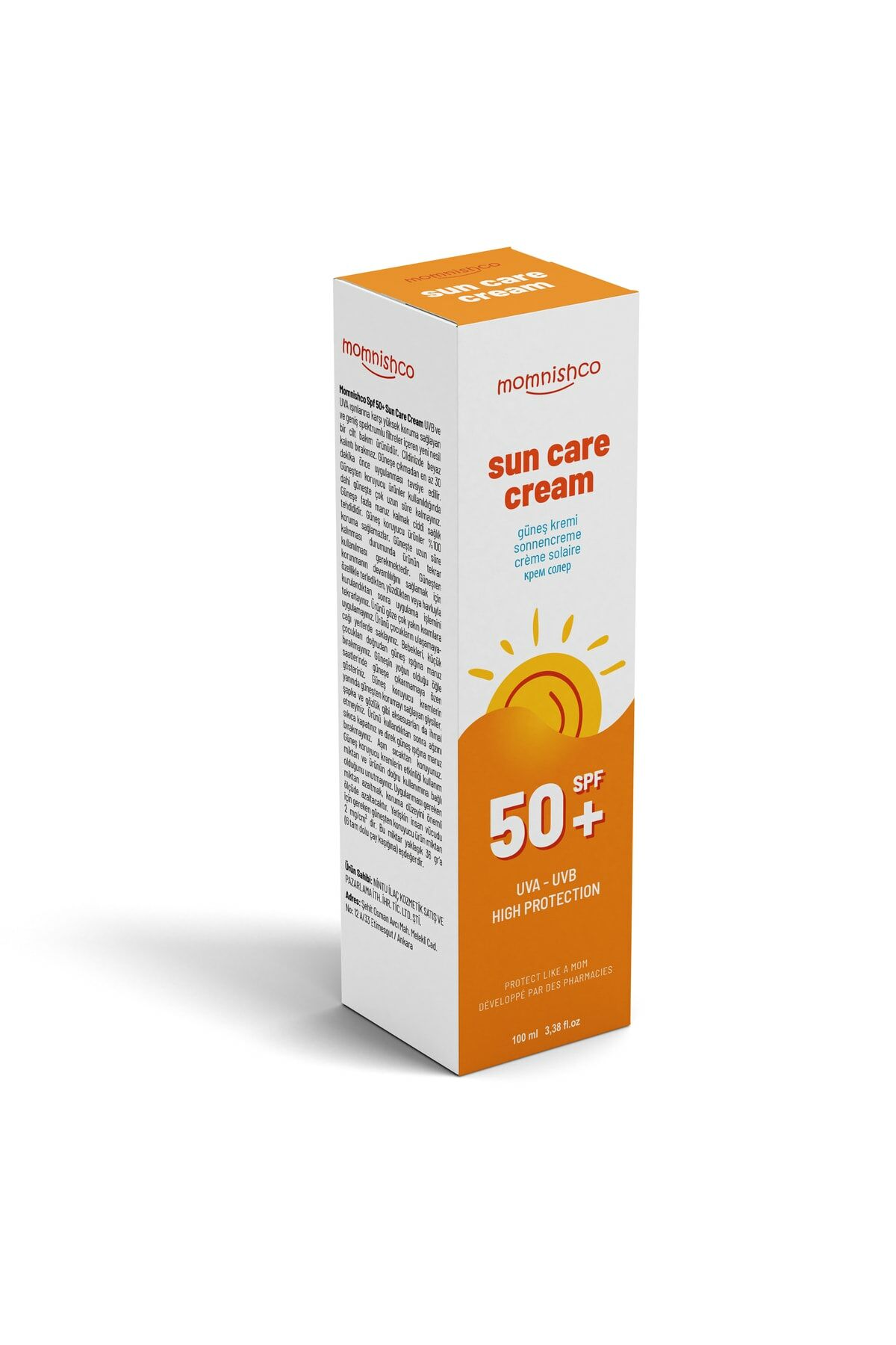 Momnishco Güneş Kremi SPF50+ 100 ml