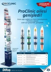 Difaş Proclinic Masa Üstü Karton Stant 48'li Set19