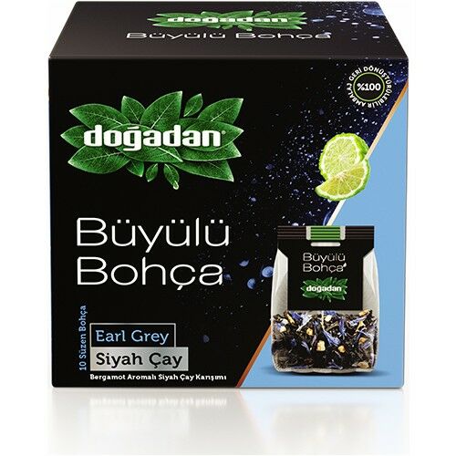 Doğadan Büyülü Bohça Earl Grey Siyah Çay 10 Bohça