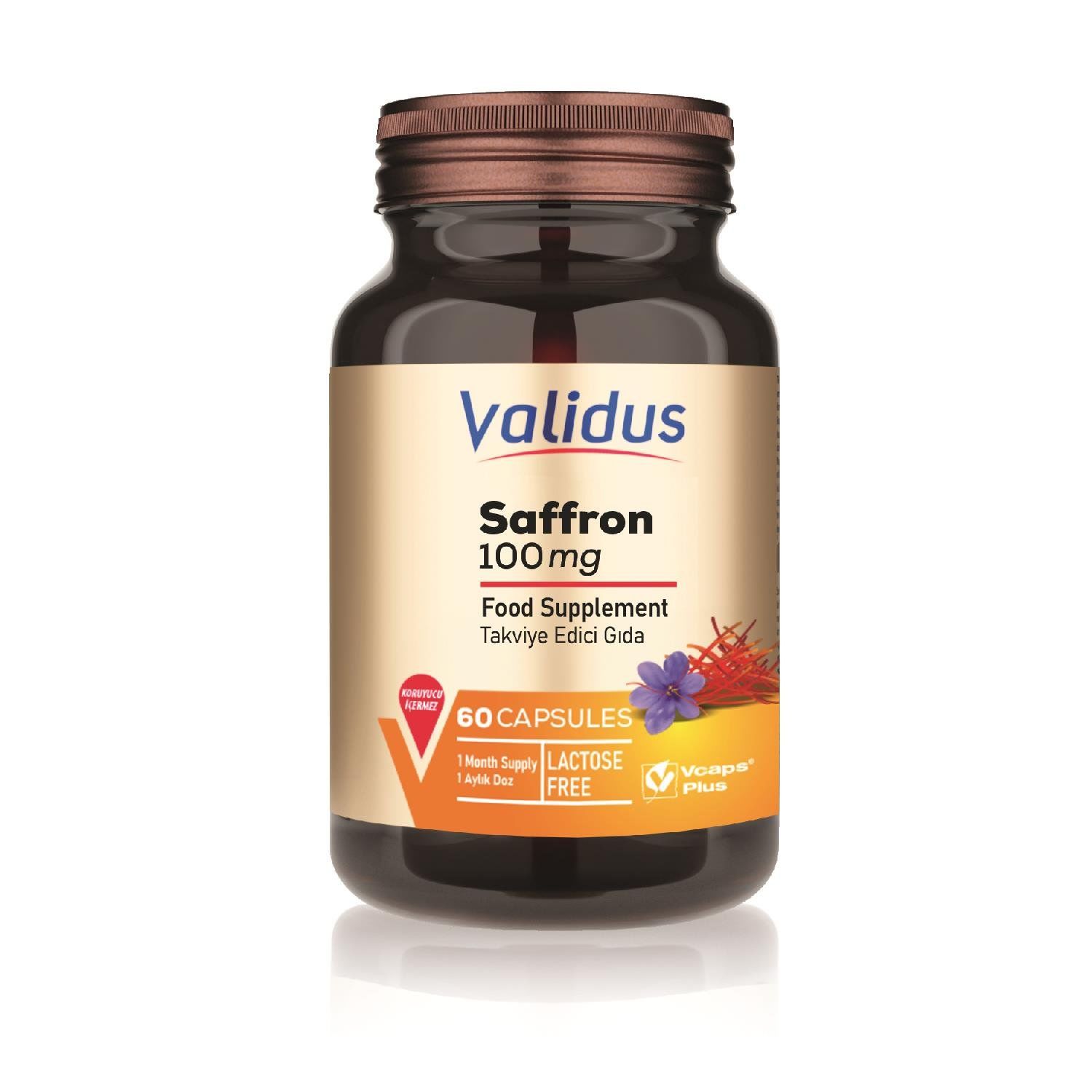 Validus Wellness Safran 100 mg 60 Kapsül
