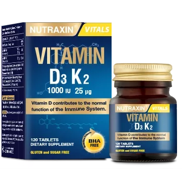 Nutraxin Vitamin D3K2 1000 IU 120 Tablet