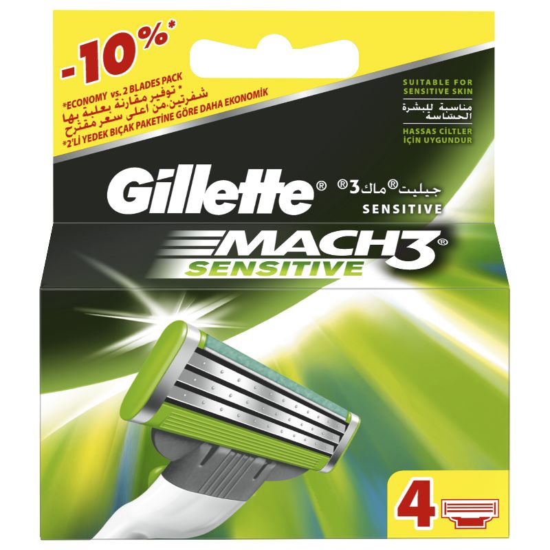 GILLETTE MACH3 HASSAS YEDEK 4LU