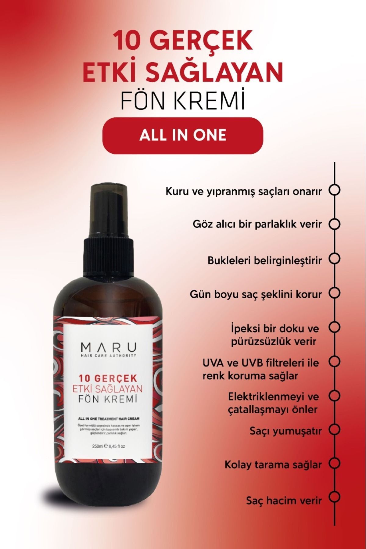 Maru All İn One Treatmant Hair Sprey 250 ml