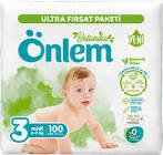Önlem Botanika Bebek Bezi No:3 100'lü Paket