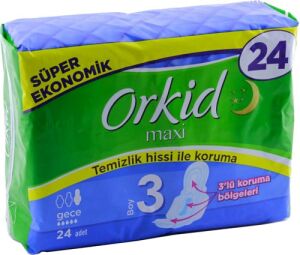 Orkid Maxi Gece 24 Adet - 3 Paket