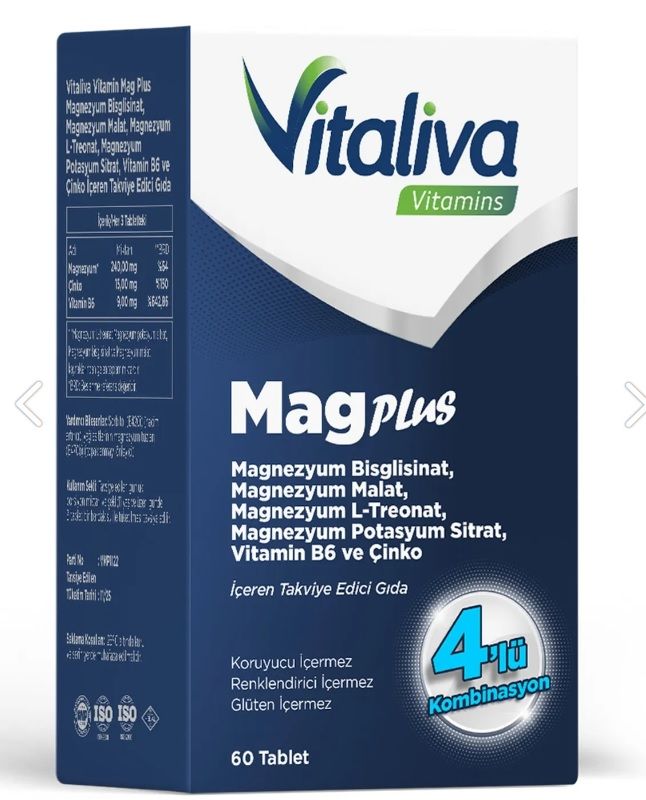 Vitaliva Vitamins Magplus 60 Tablet