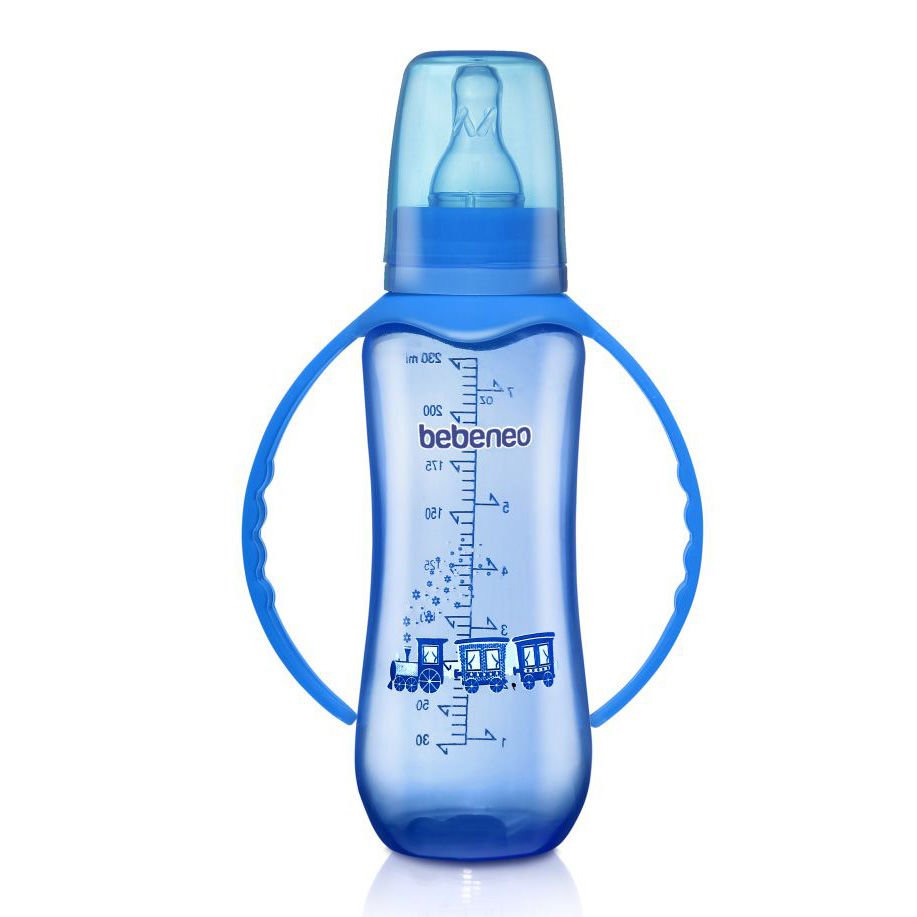 Bebeneo 1410 Renkli Kulplu PP Biberon 230 ml