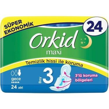 Orkid Maxi Gece 24'lü - 2 Adet