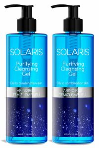 Solaris Akne Karşıtı ve Anti Alerjik Yüz Temizleme Jeli Arındırıcı 400 ml - 2 Adet