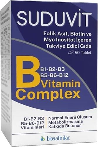 Suduvit B Complex Vitamin 50 Tablet
