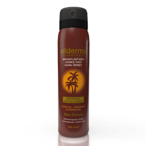 Alldermo Bronzlaştırıcı Güneş Spreyi Dry Oil Aerosol SPF30 150 ml