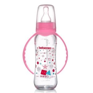 Bebeneo 1456 Kulplu Cam Biberon 230 ml