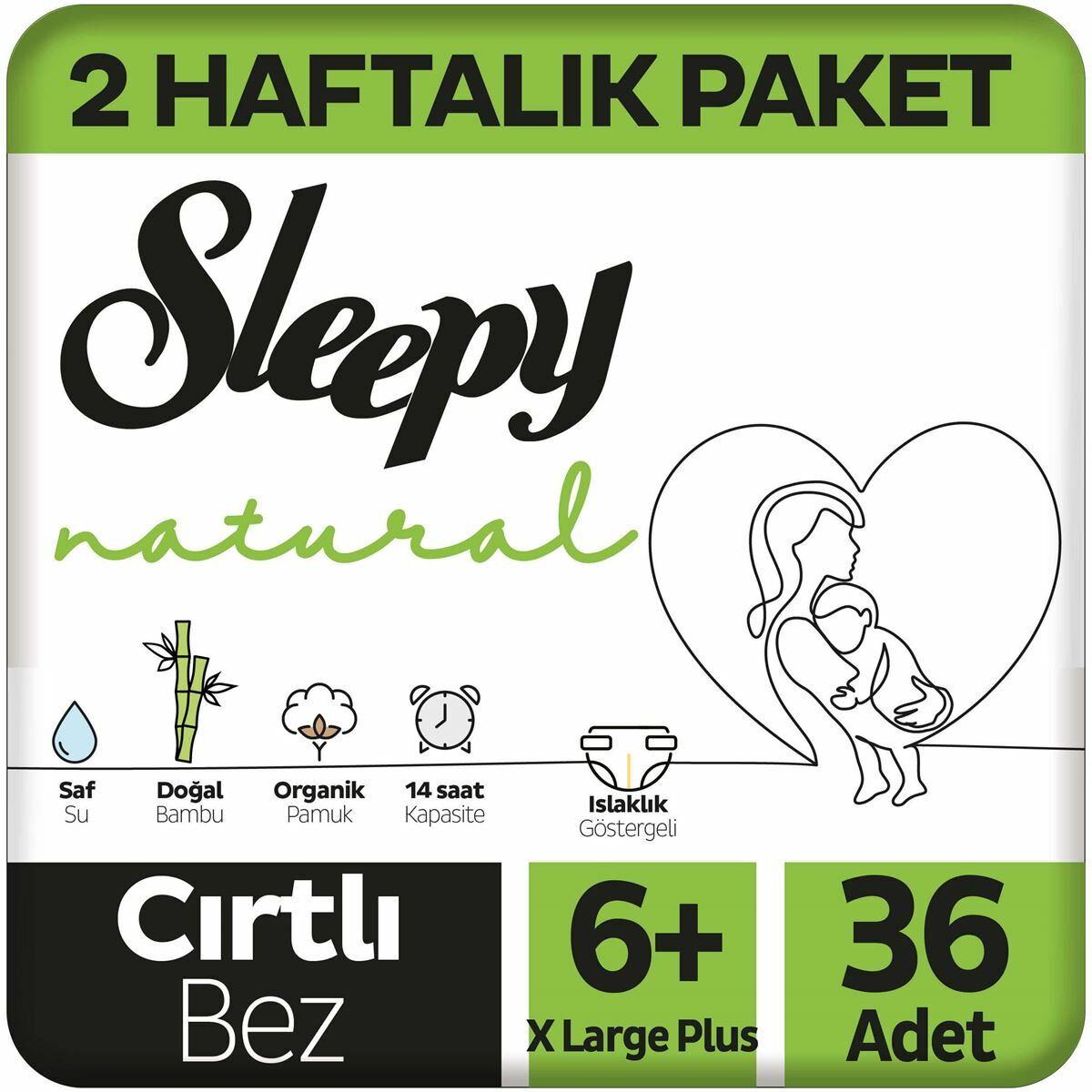 Sleepy Natural 6+Cırtlı xLarge 36'lı
