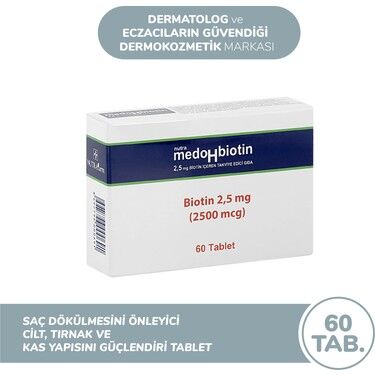 Medohbiotin 2,5 Mg 60 Tablet