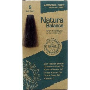Natura Balance Organik Krem Saç Boyası 60 ml - 5 Açık Kahve