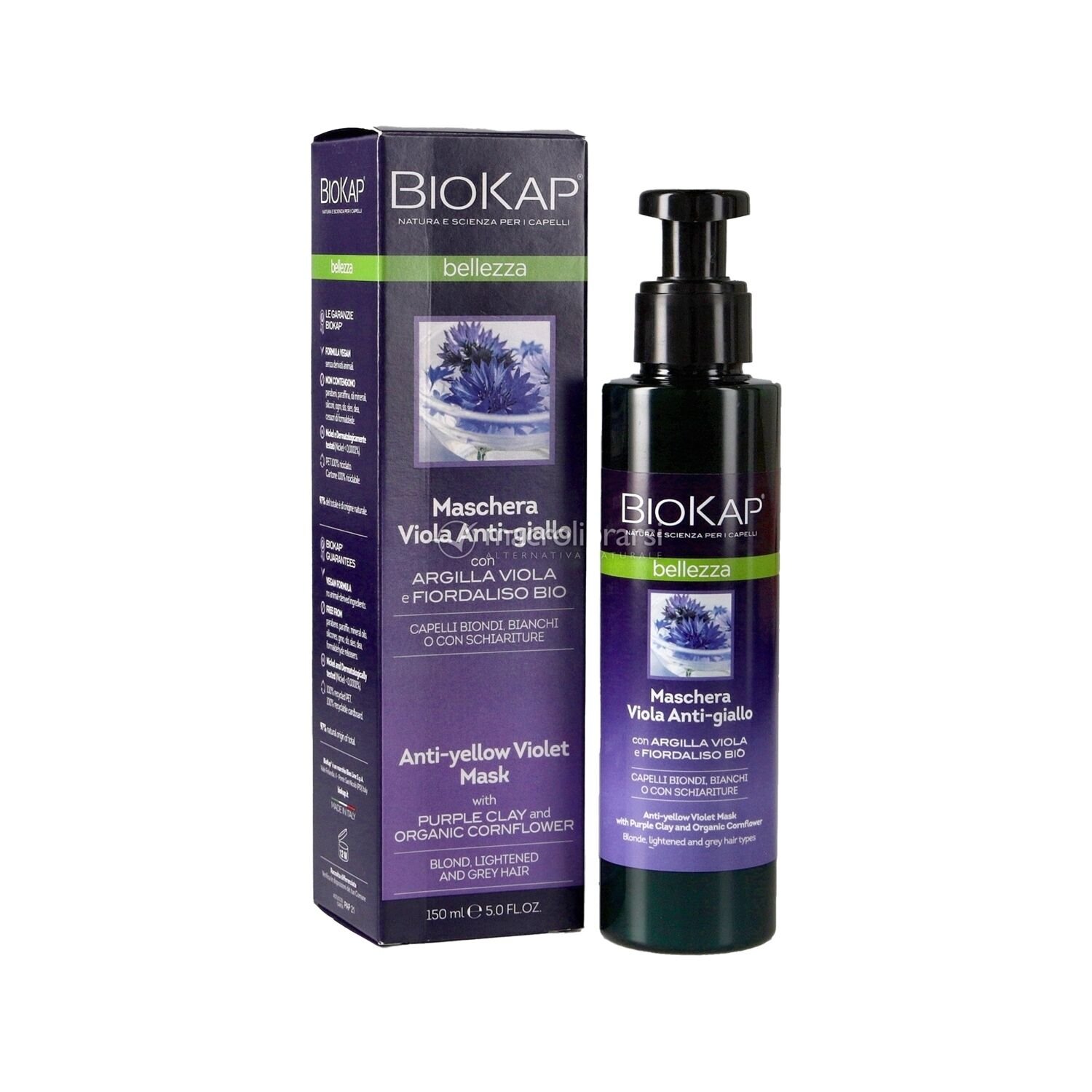 Biokap Sarı Görünüm Karşıtı Mor Maske 150 ml