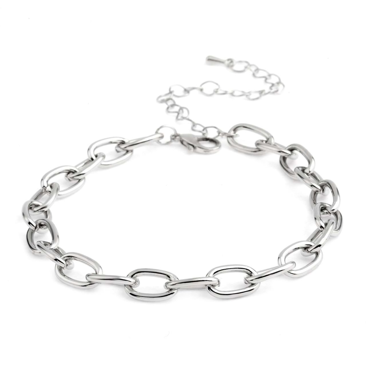 Chn-0193-28 Rodyum Bileklik Gümüş