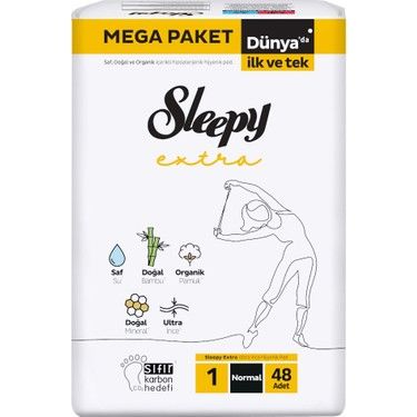 Sleepy Extra Hijyenik Ped Normal 48'li - 5 Paket