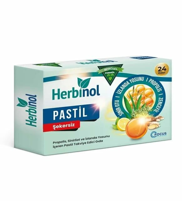 Herbinol Pastil Şekersiz 24 Adet