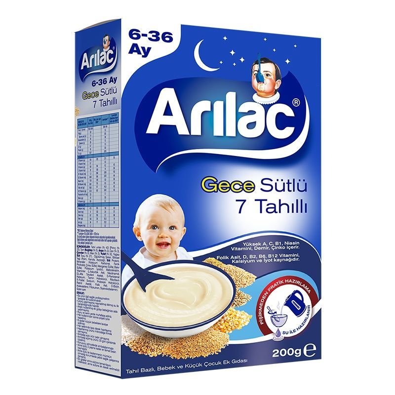 ARILAC SUTLU 7 TAHILLI GECE EK GIDA 200 GR