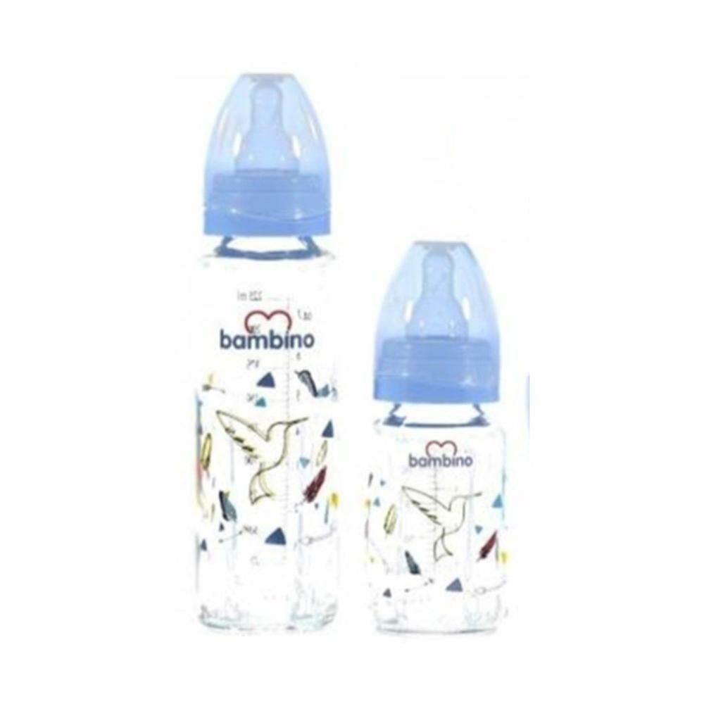 Bambino T-090 Cam Biberon Seti 2'li - Mavi