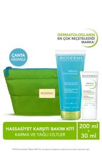 Bioderma Akne Karşıtı Bakım Kiti Çanta Hediyeli Sebium Foaming Jel 200 ml + Sebium Kerato 30 ml