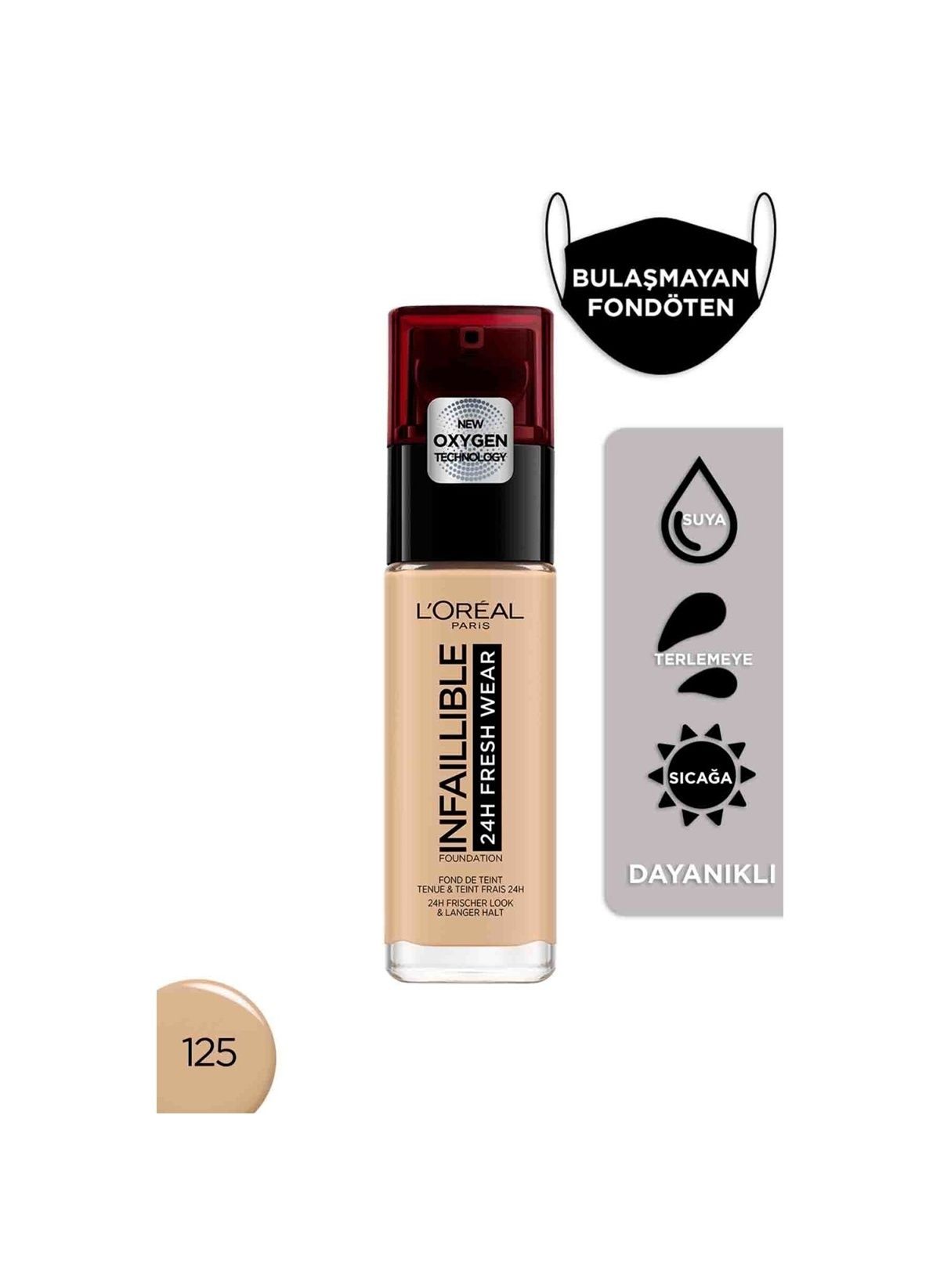 L'Oreal Paris Fondöten Infaillible 125