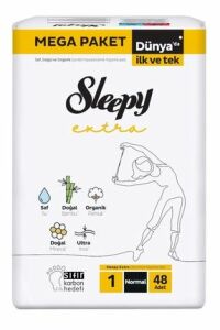 Sleepy Extra Hijyenik Ped Normal Mega 48'li x 2 Paket