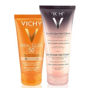 Vichy Ideal Soleil Spf 50+ BB Tinted Velvety Cream 50ml | Ideal Body Duş Jeli 100ml HEDİYE