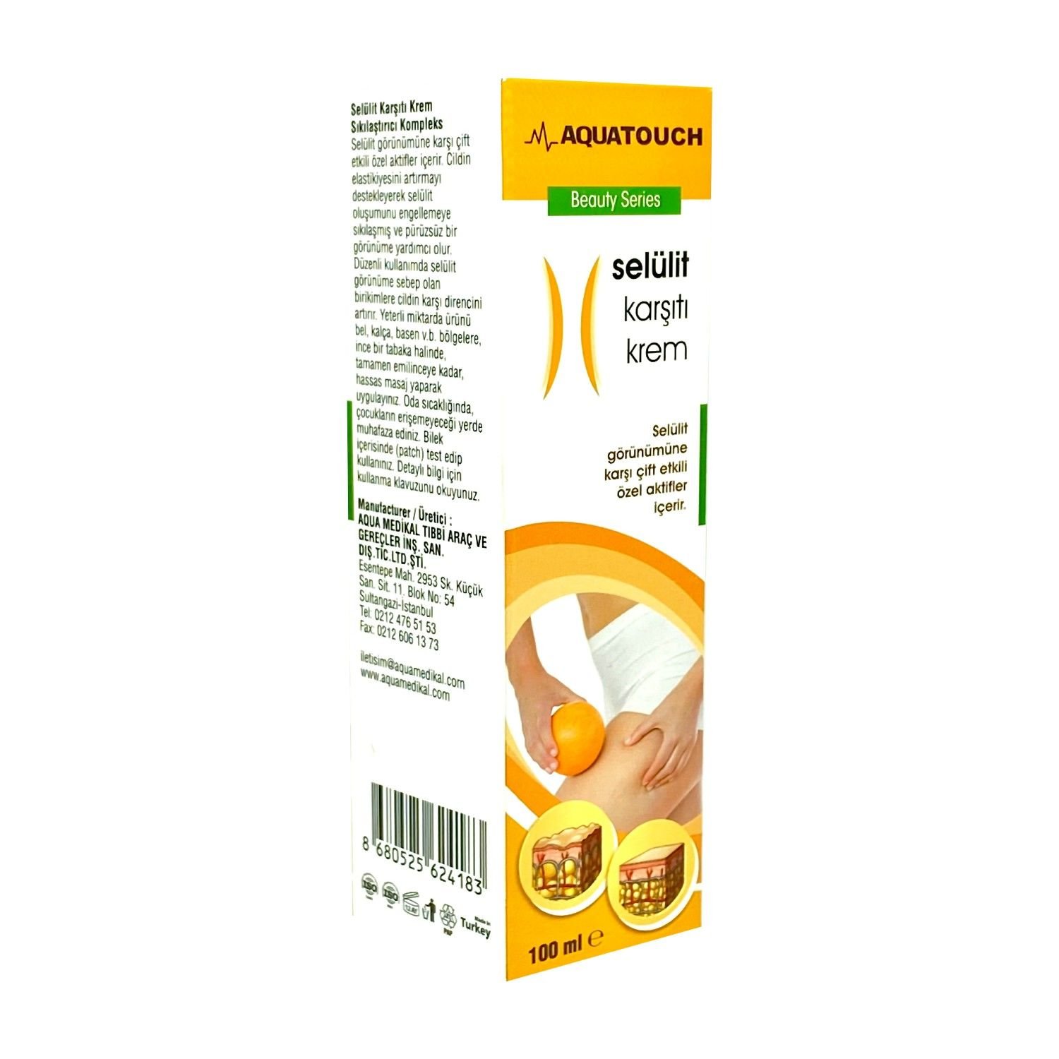 Aqua Touch Selülit Karşıtı Krem 100 ml - 10 Adet