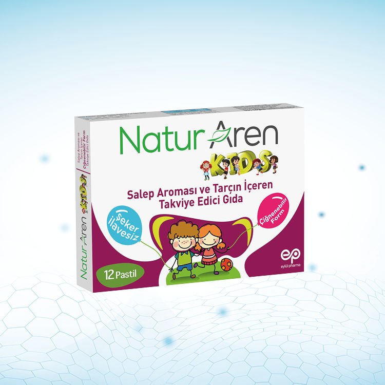 Naturaren Kids Salep ve Tarçın İçeren Takviye Edici Gıda 12 Pastil