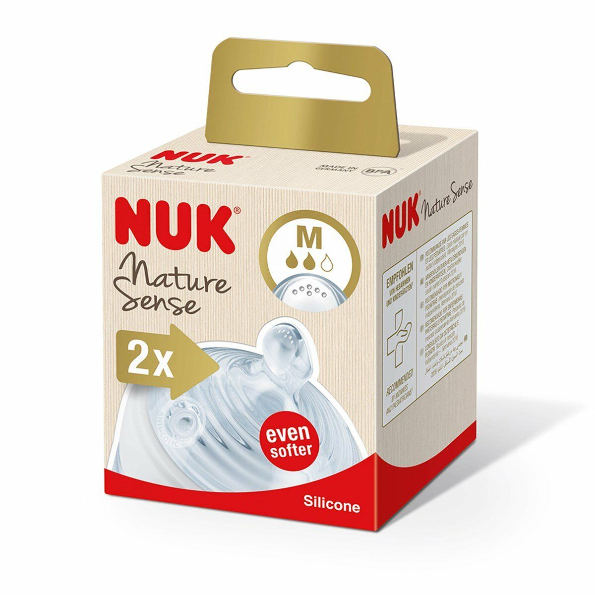 Nuk Nature Sense Biberon Emziği Small No: 1 2'li